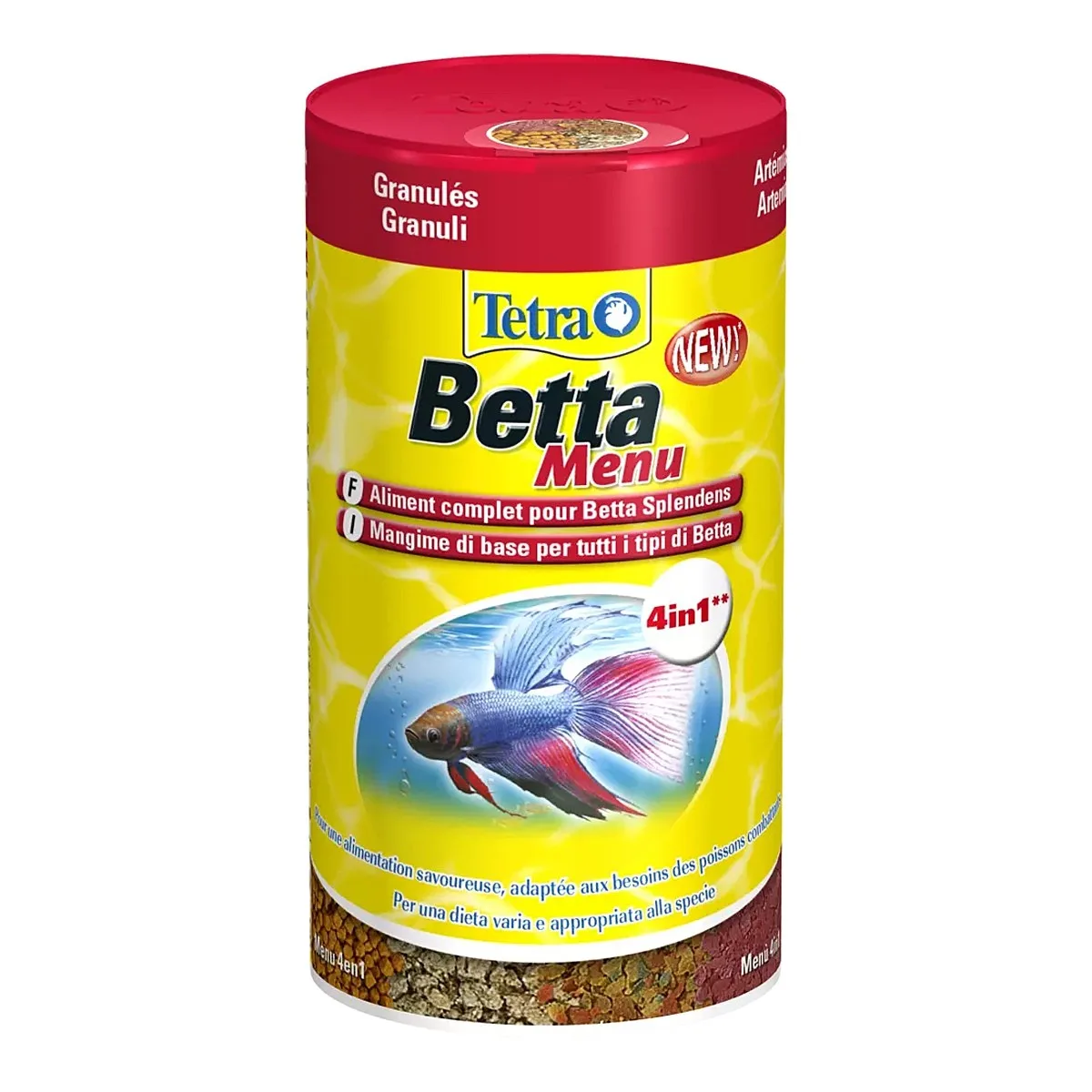Betta Menu 4w1 100ml - mix 4 pokarmów dla bojownika
