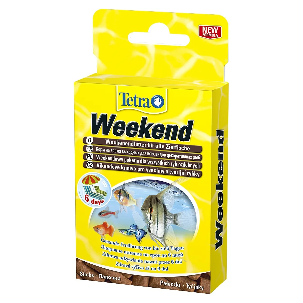Weekend 18g - pokarm weekendowy do 6 dni dla ryb