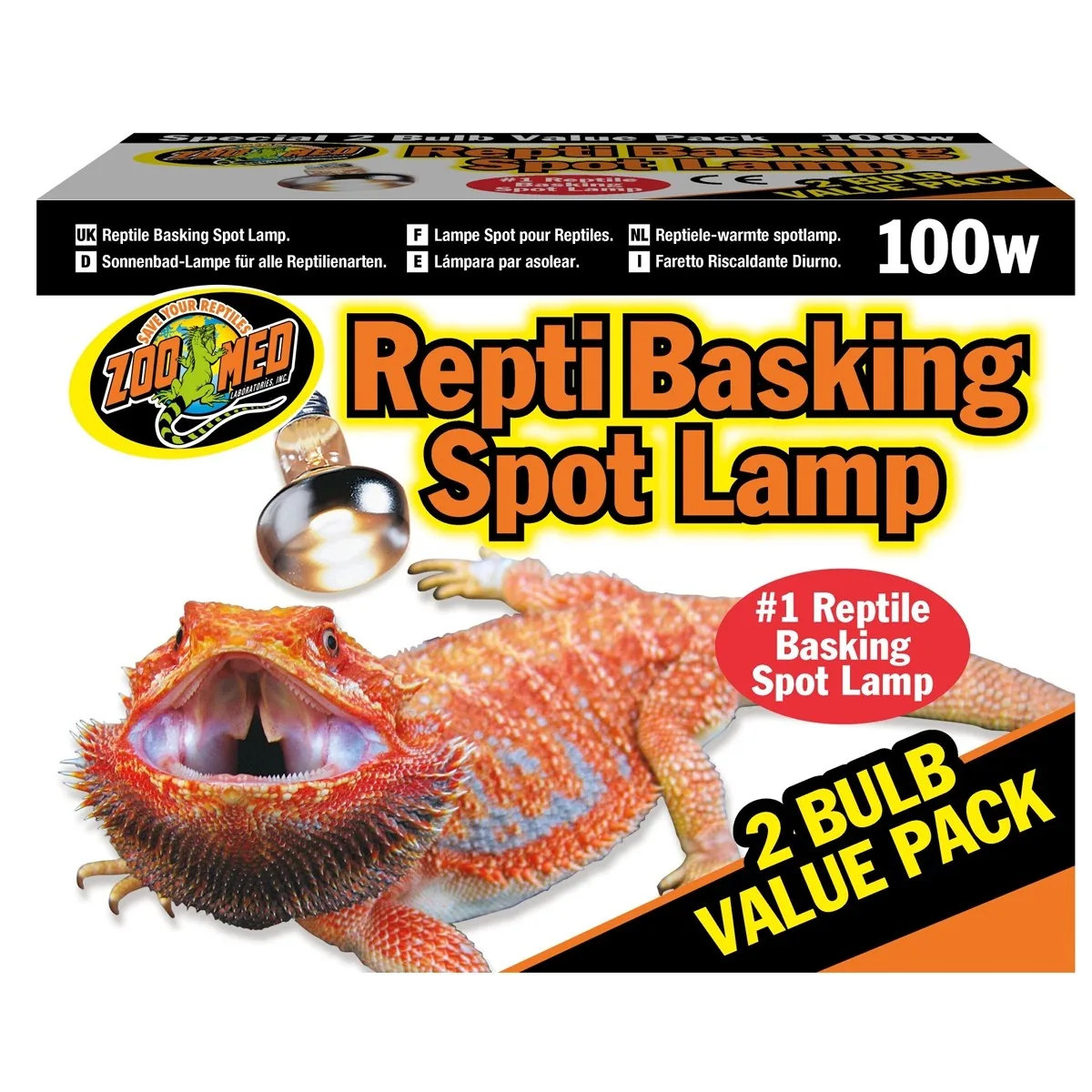 Repti Basking Spot Lamp 100W - żarówka grzewcza punktowa 2 sztuki