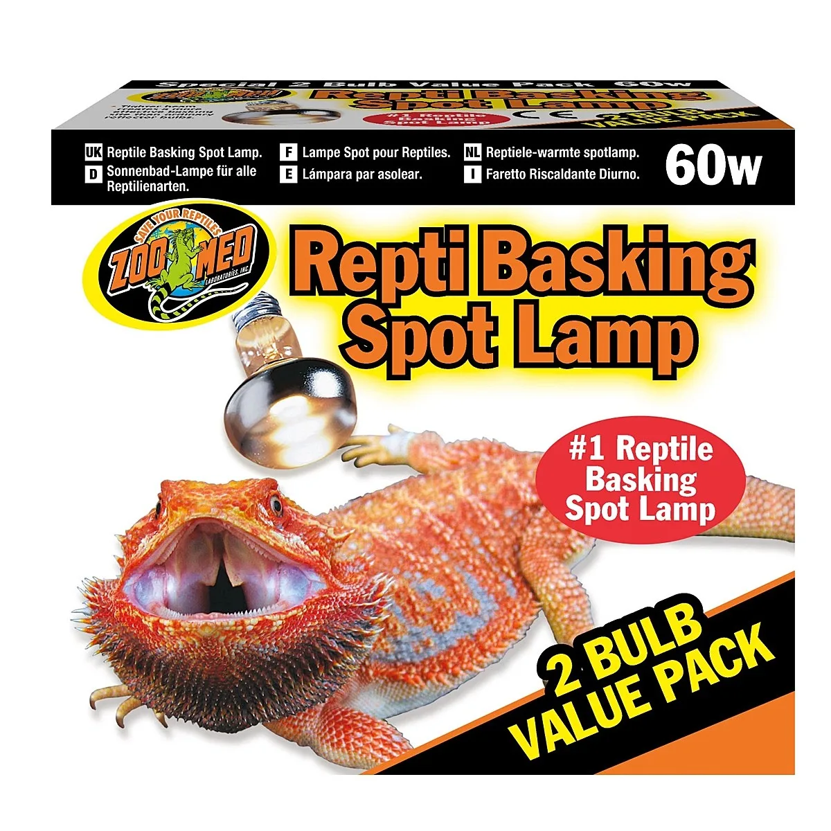 Repti Basking Spot Lamp 60W - żarówka grzewcza punktowa 2 sztuki